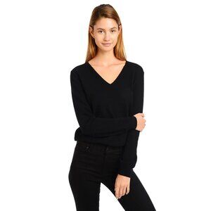 Mott & Bow Cashmere V-Neck Sweater, Size Small